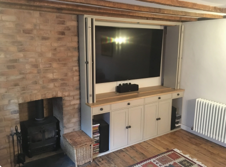 Bespoke built-in TV cabinet