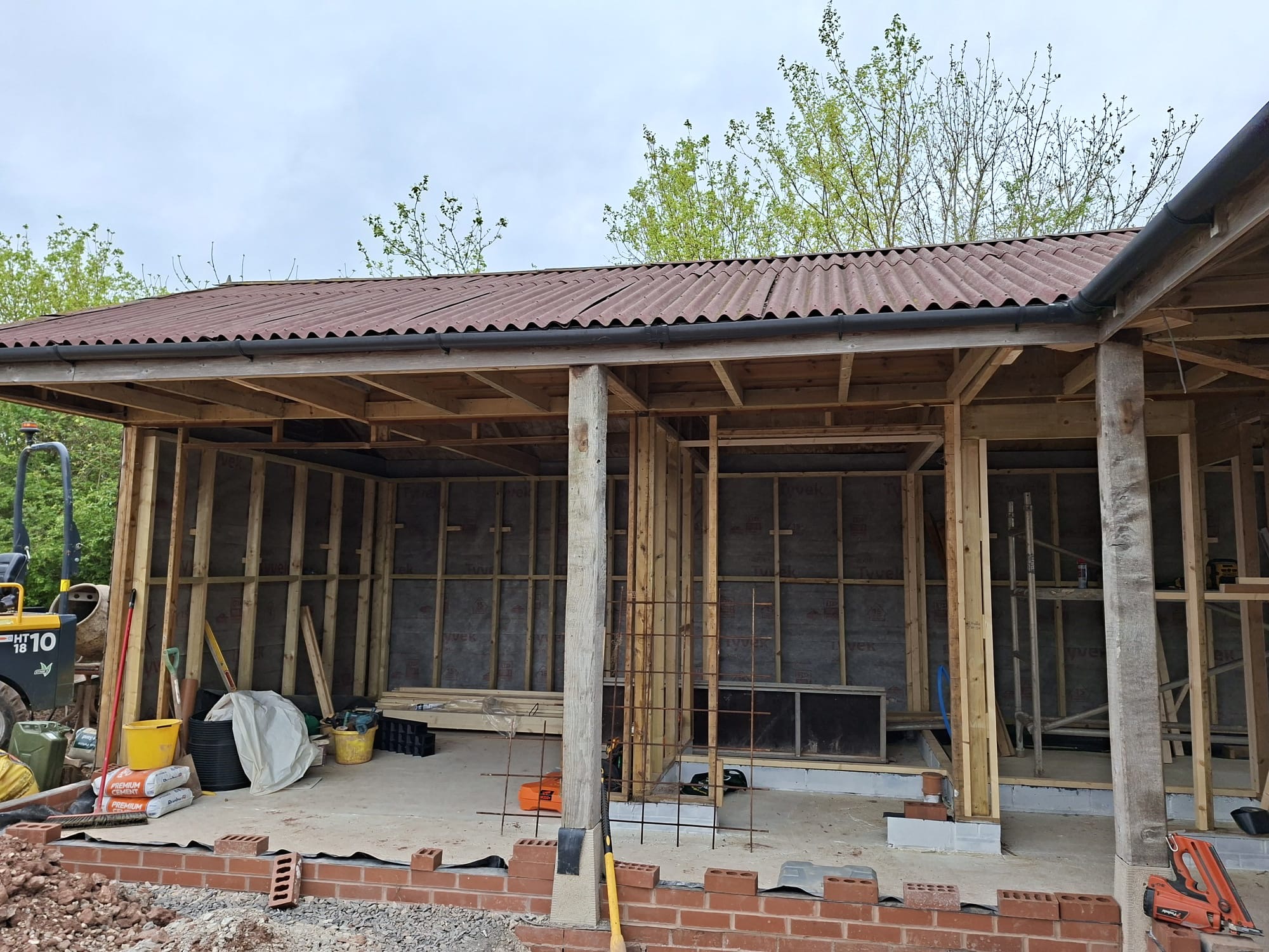 Chapel Hill Barn annex conversion in progress – photograph 3