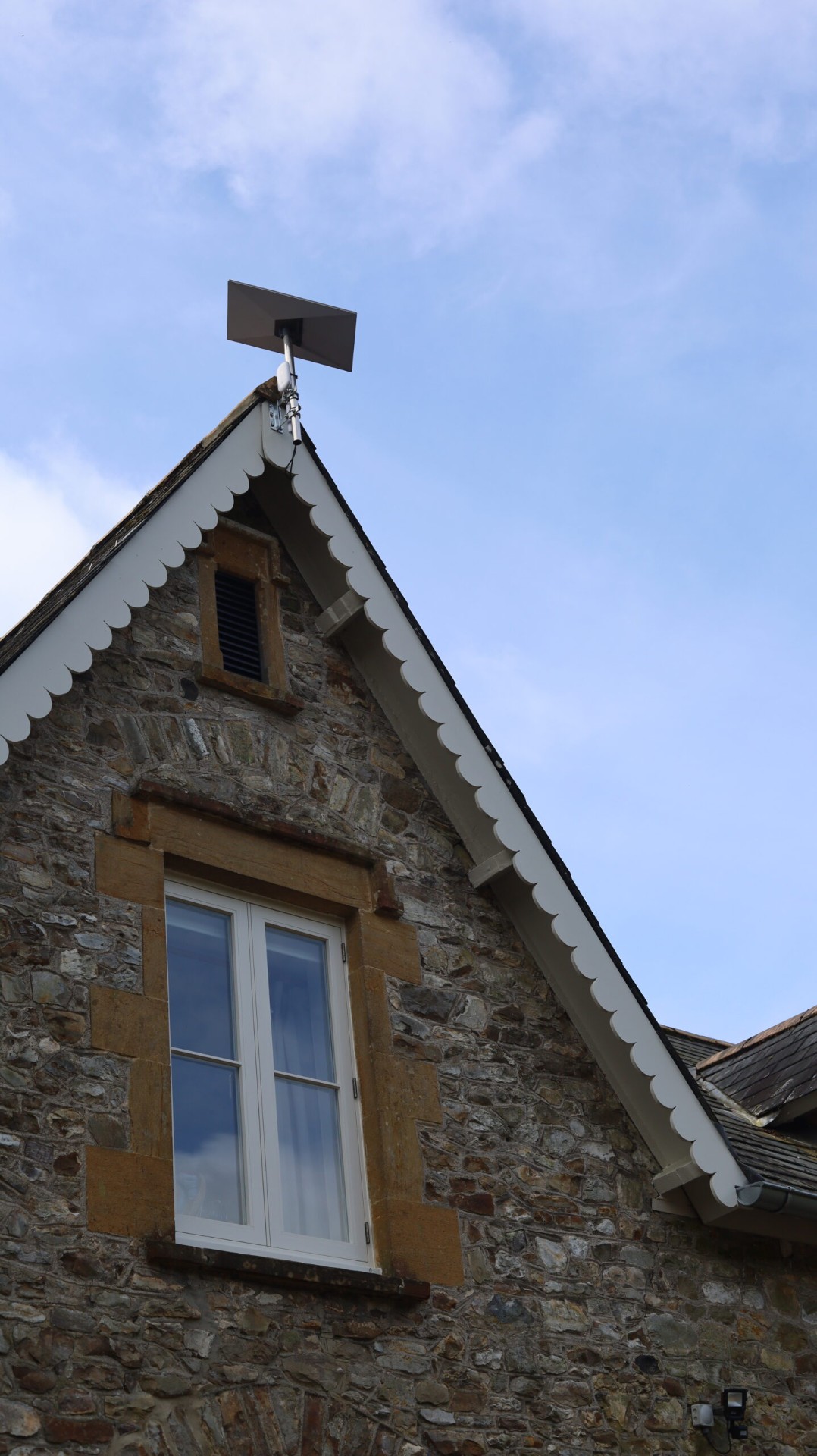 Restored gable detailing