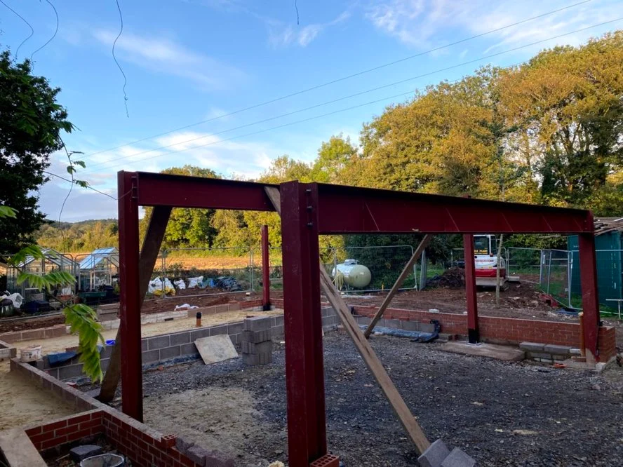 Lizanne during construction 5
