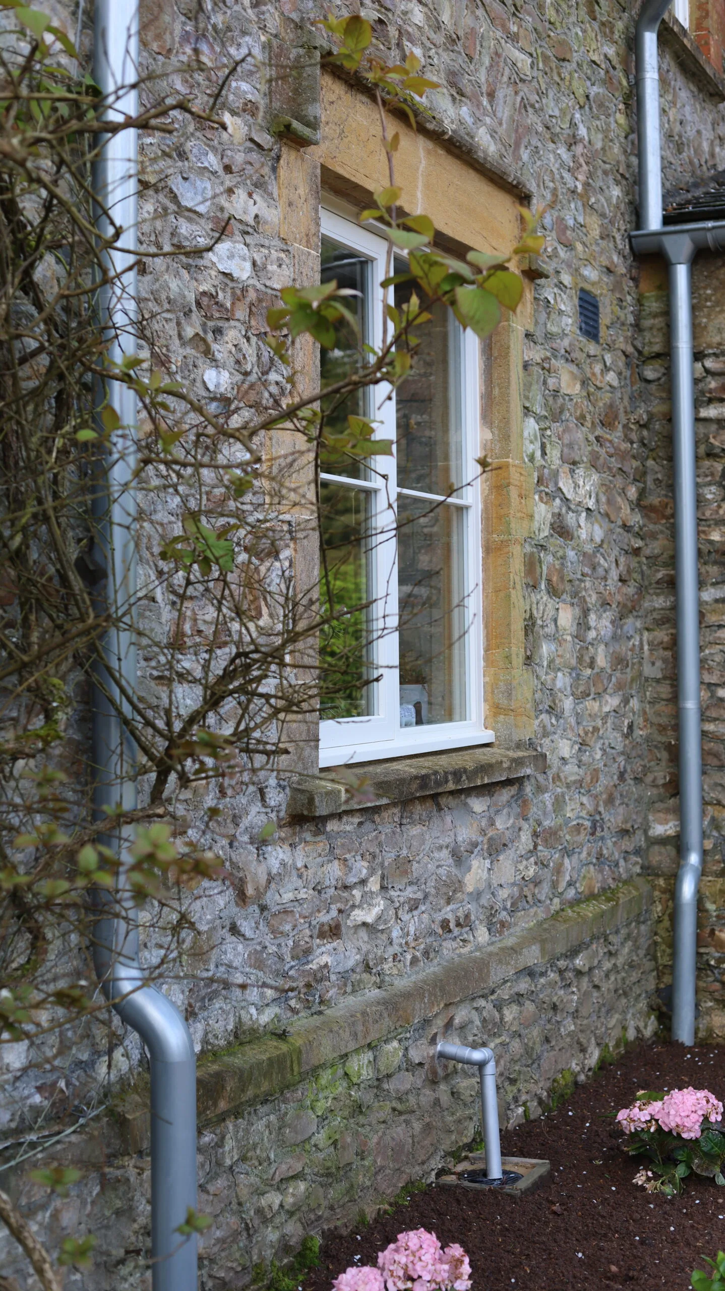 Galvanised guttering & restored fascia