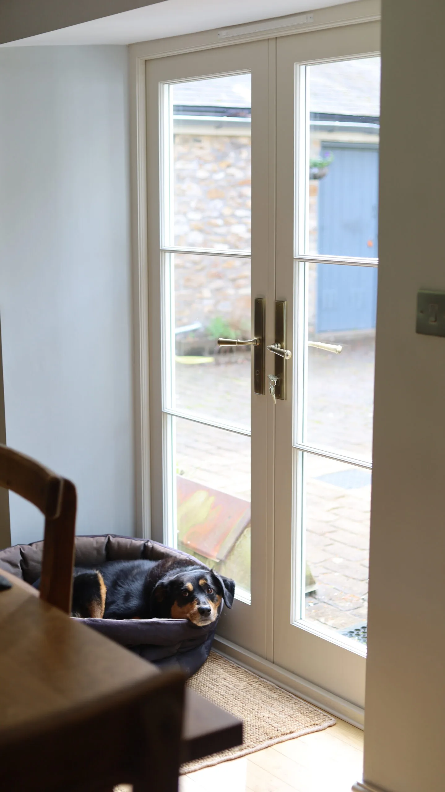 Interior bathed in natural light