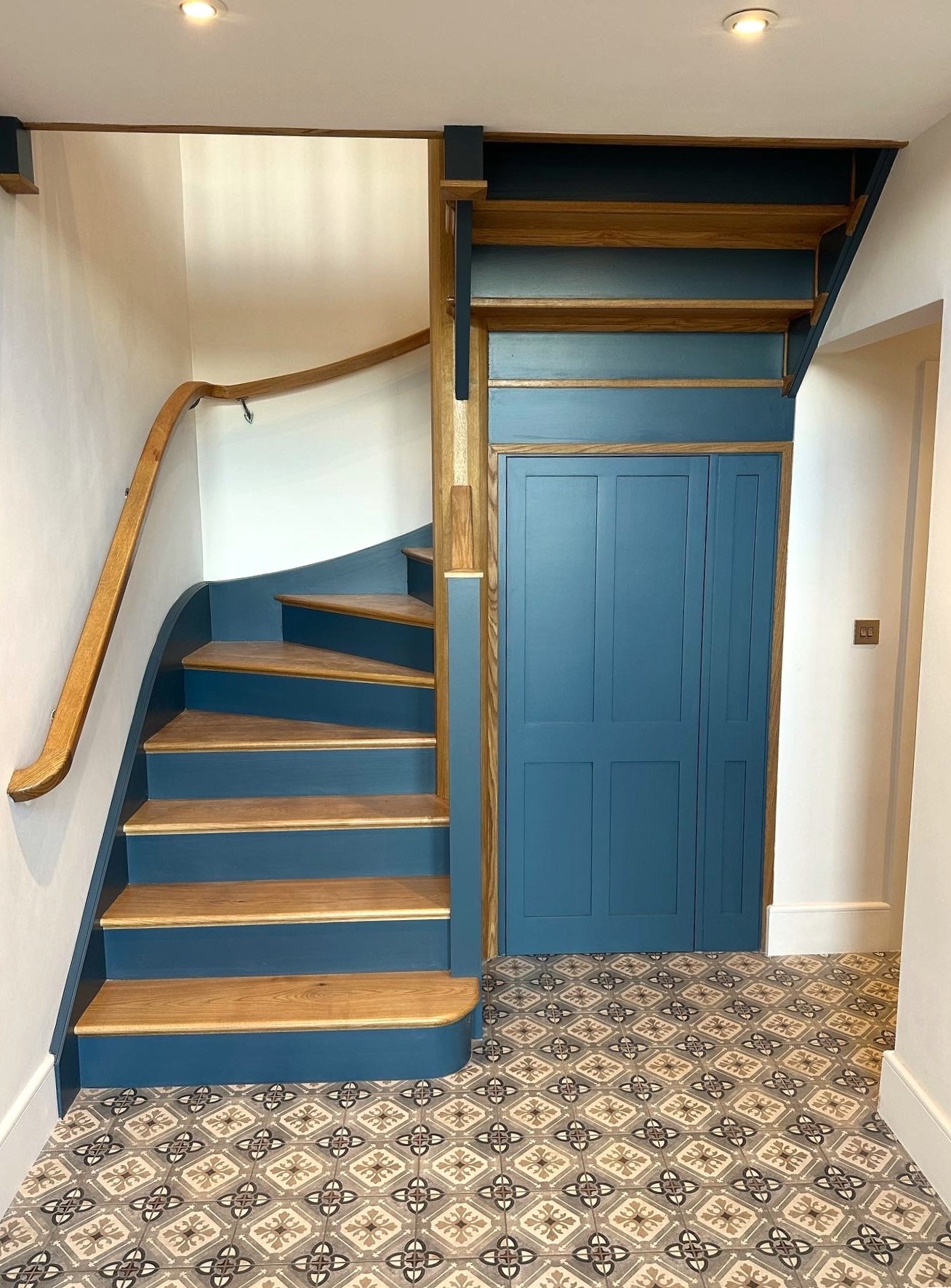 Bespoke oak & painted staircase
