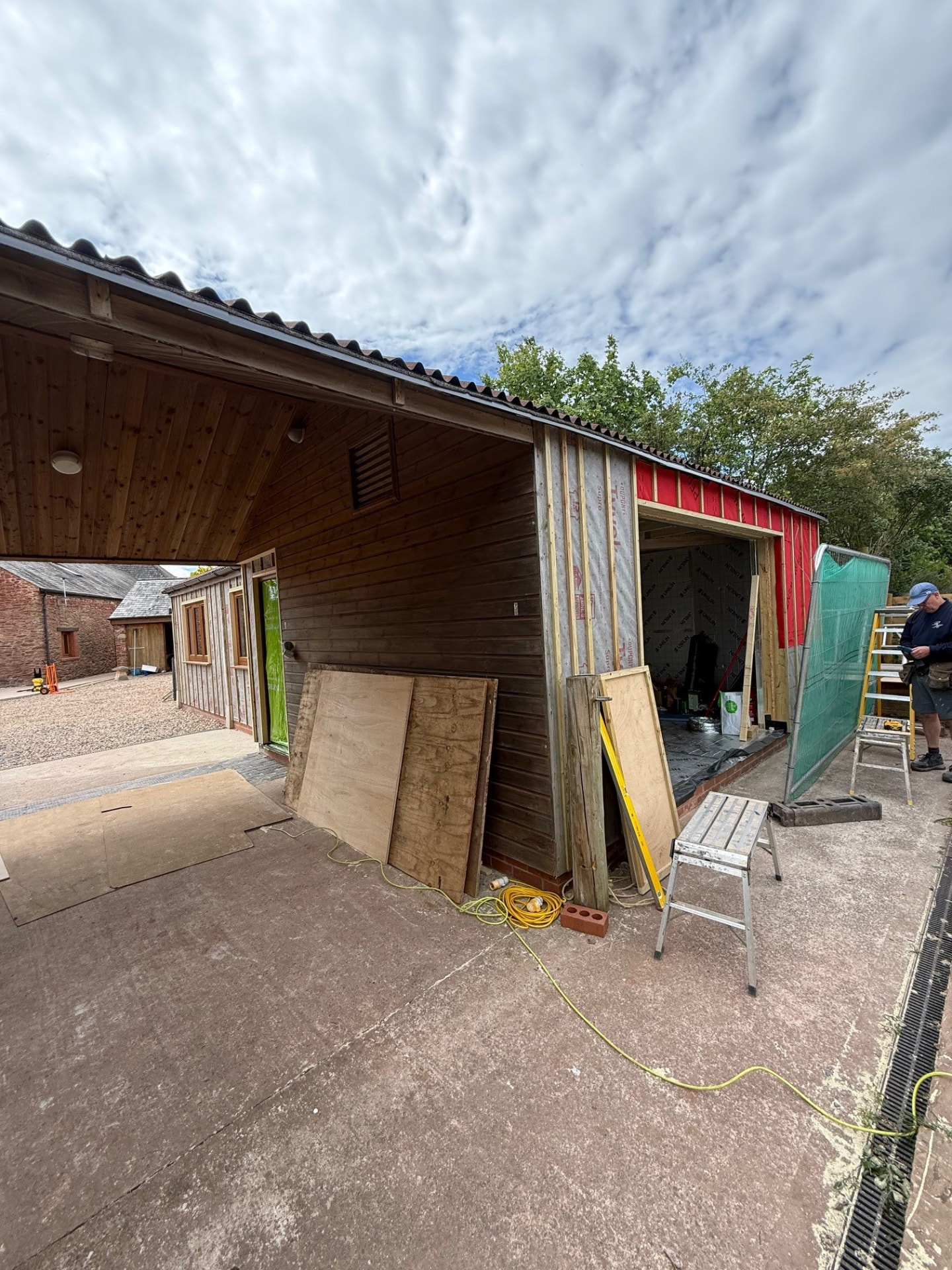 Chapel Hill Barn annex conversion in progress – photograph 2