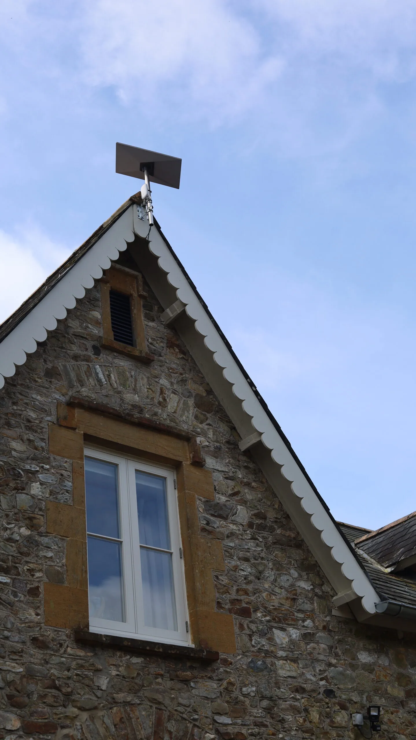 Restored eaves & louvres