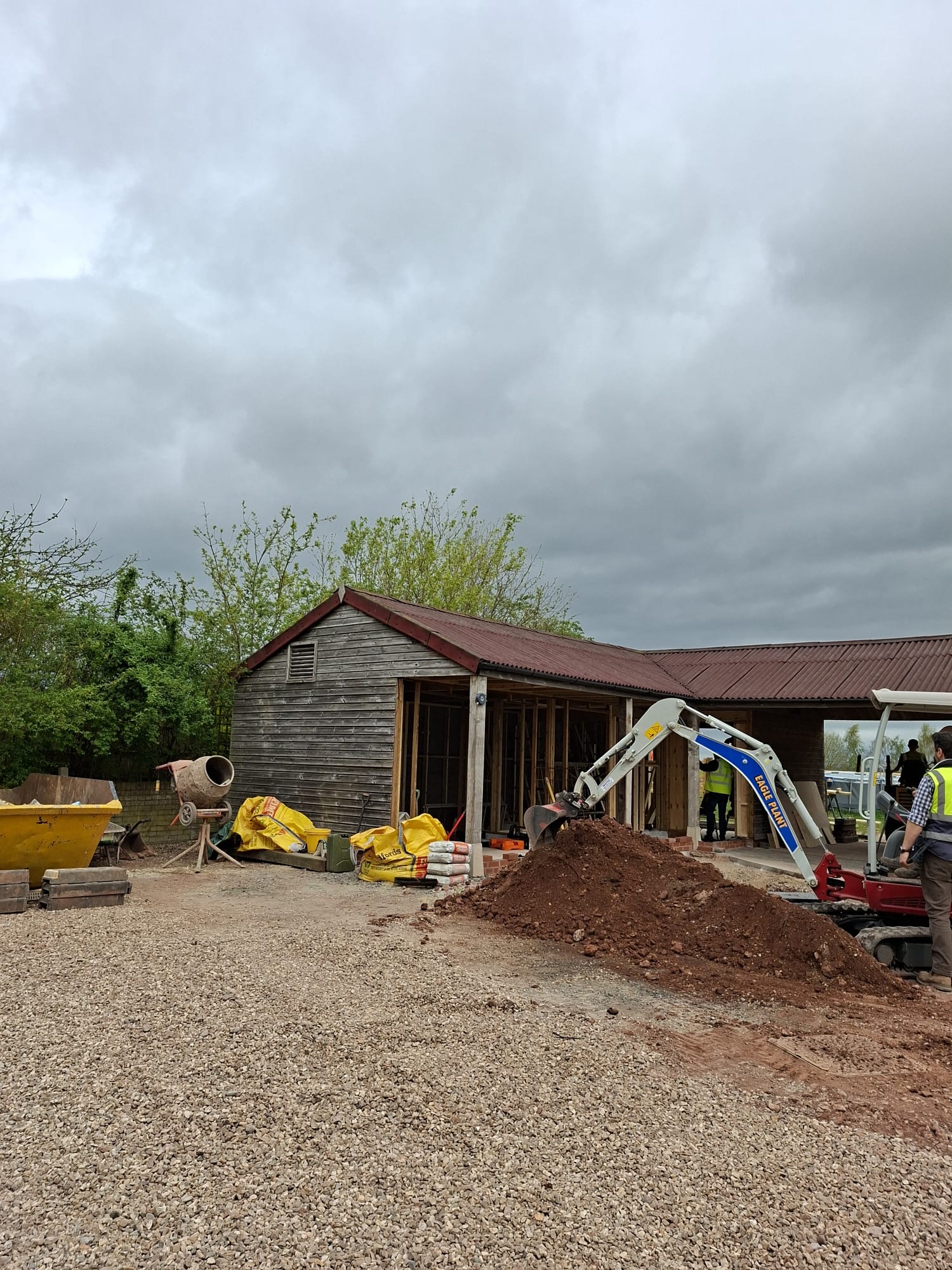 Chapel Hill Barn annex conversion in progress – photograph 4
